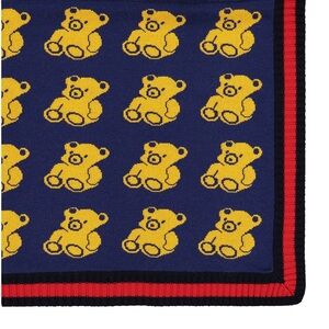 Auth Gucci Teddy Bear Baby Blanket